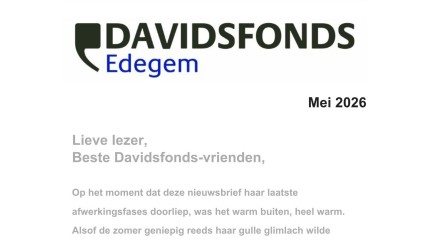 De digitale nieuwsbrieven van Davidsfonds Edegem...